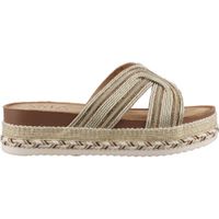 Sandalia Aria By Eh! 94969 Textil Sintético Oro Dama