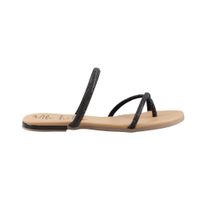 Sandalia Casual Uh Lulu By Eh! 1030 Textil Durazno Negro Dama