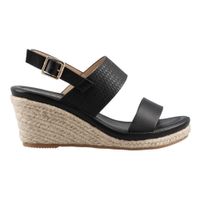 Sandalia Casual Vosse Vs584 Sintético Negro Mujer